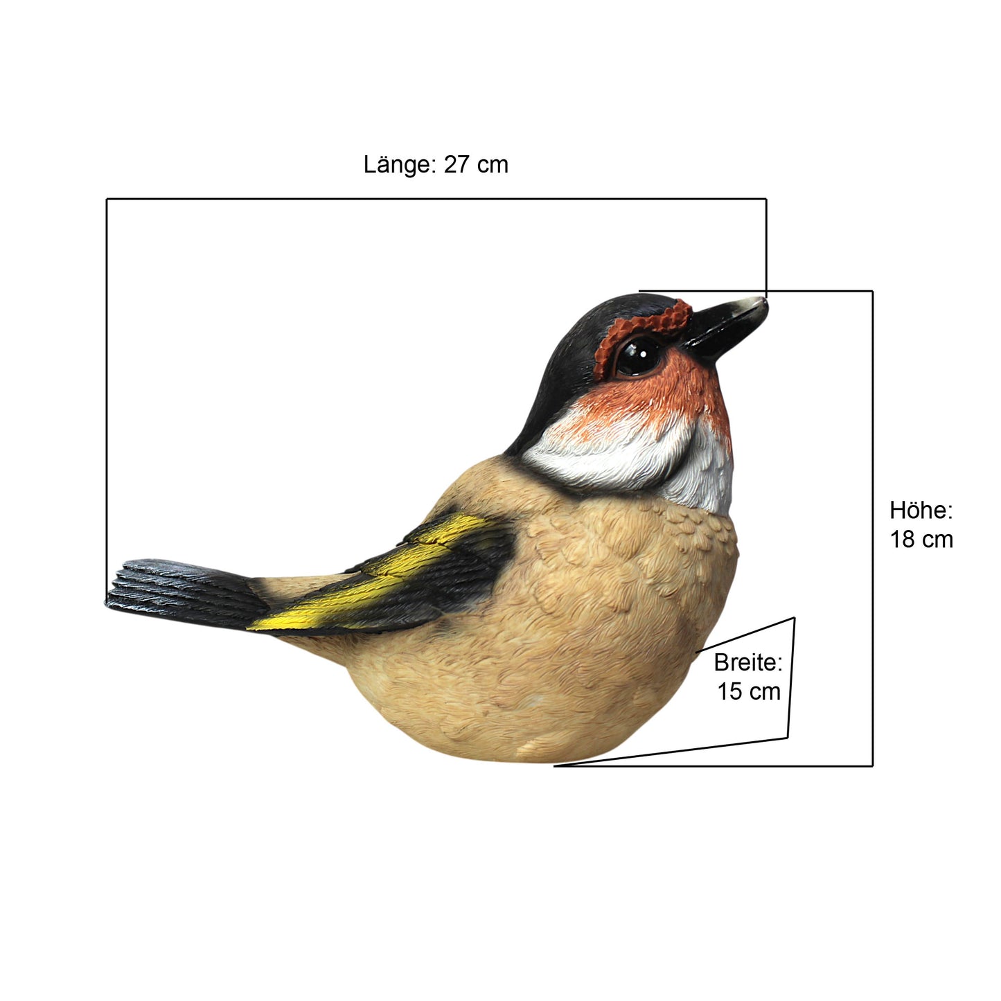 Solar Wasserspeier Vogel Gartenteichdeko Solarspringbrunnen Wasserspiel Brunnen Gartenbrunnen Gartenfigur