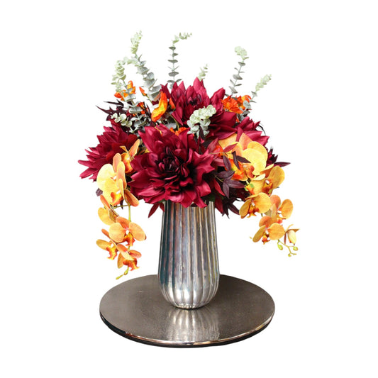 Künstlicher Blumenstrauß Herbstzauber 60 cm Premium handgebunden wie echt