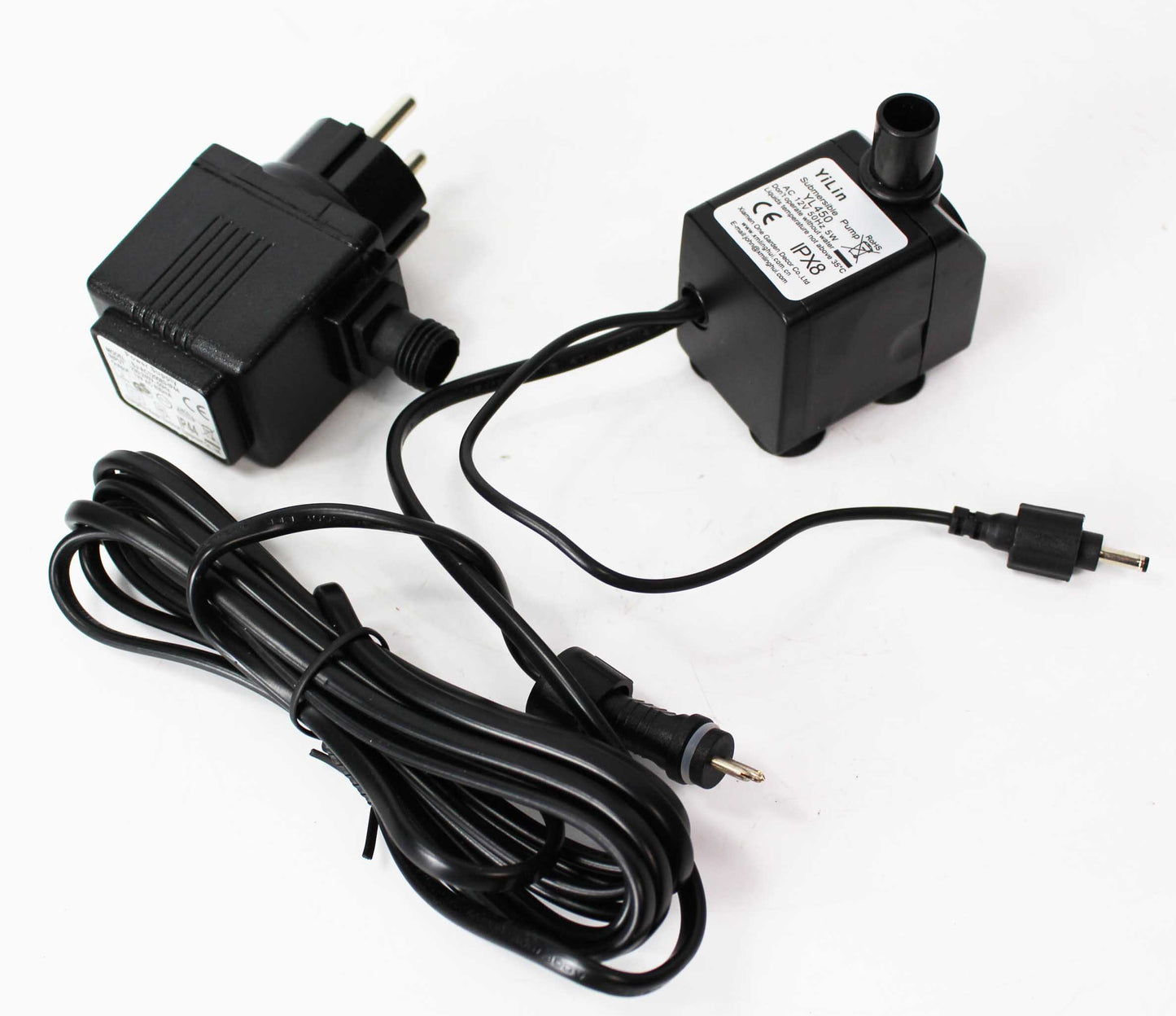 Gartenbrunnen mit Beleuchtung bepflanzbar Betonoptik 57 cm Springbrunnen