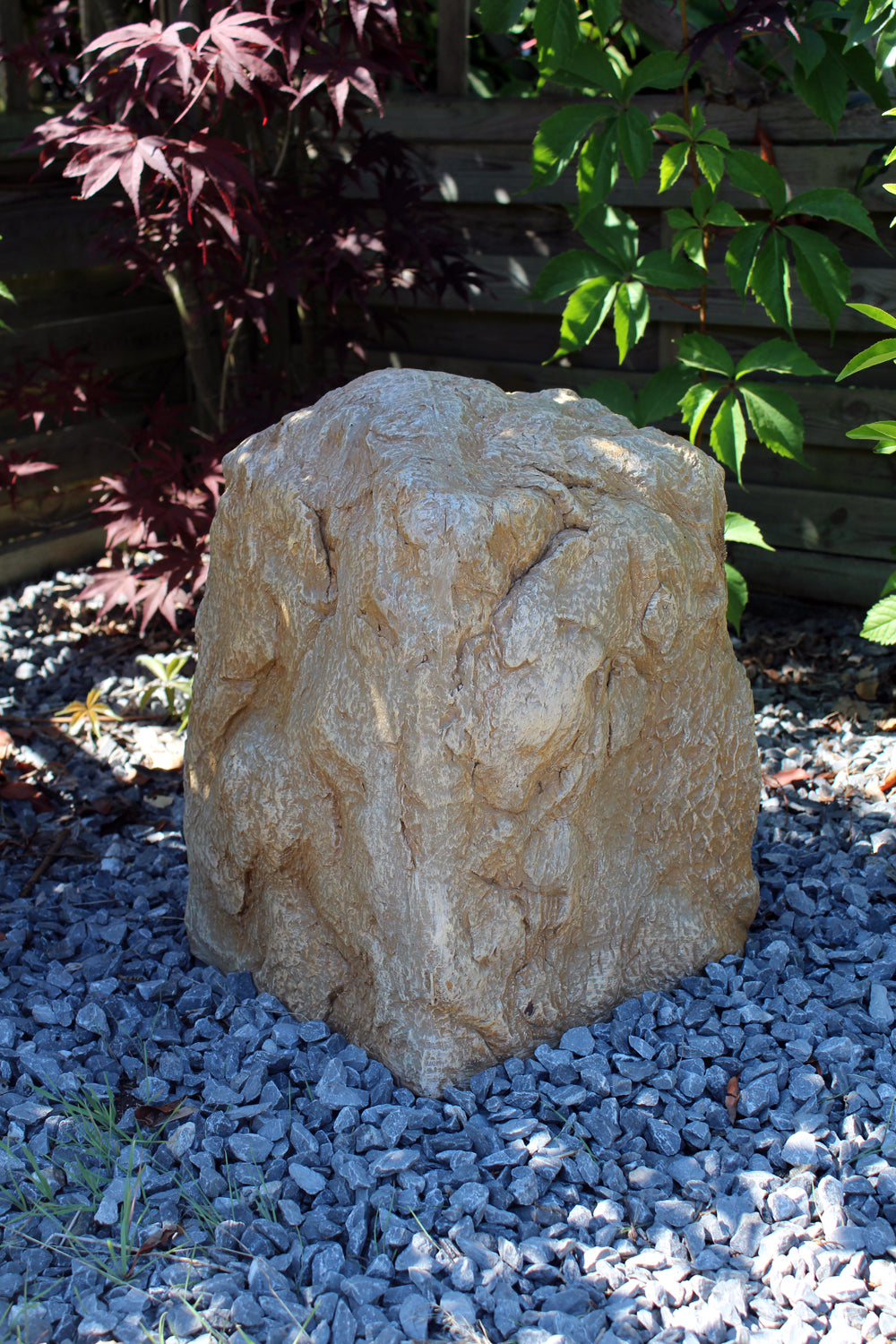 Abdeckfelsen Gartenfelsen Sandstein Optik Kunstfelsen Trafohaus 28x40 cm  Pumpenabdeckung