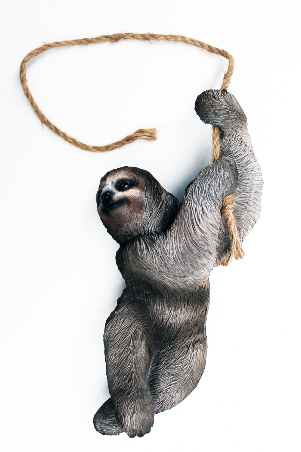 Gartenfigur Faultier zum Aufhängen Gartendekoration Tierfigur