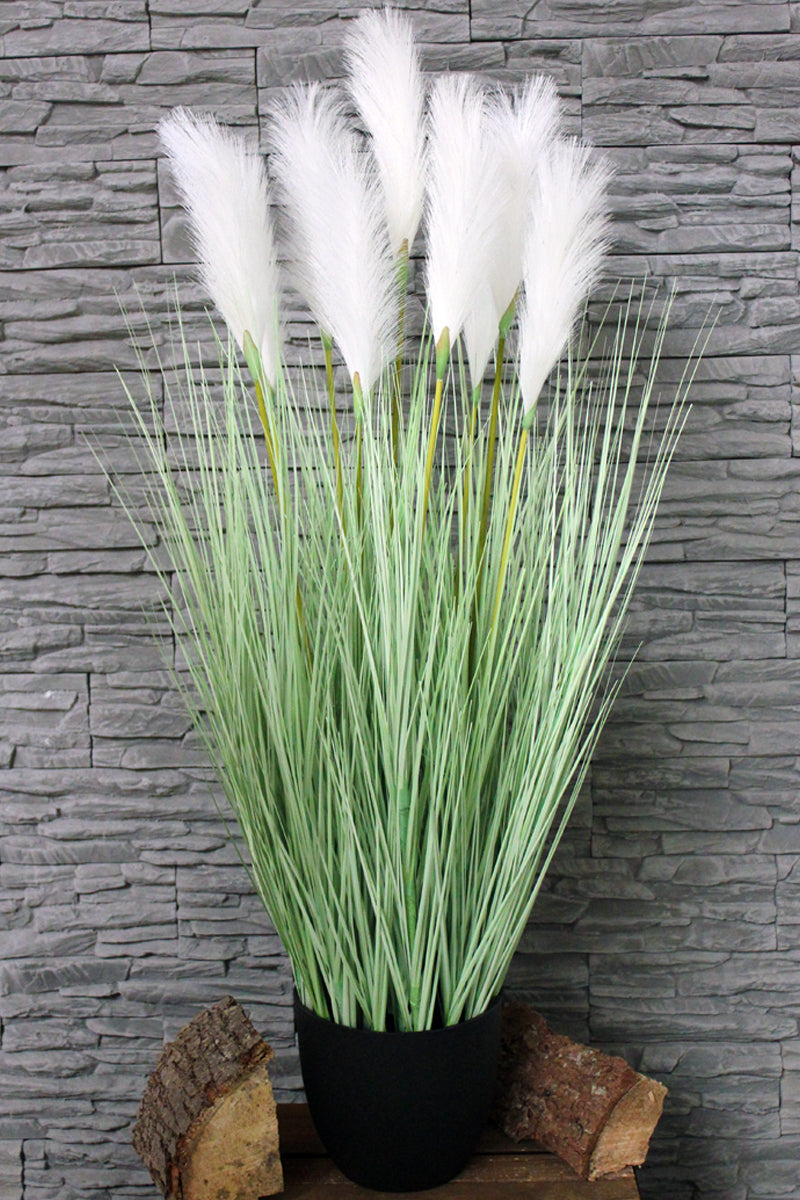 Großes künstliches Pampasgras 120 cm  Kunstgras Dekogras