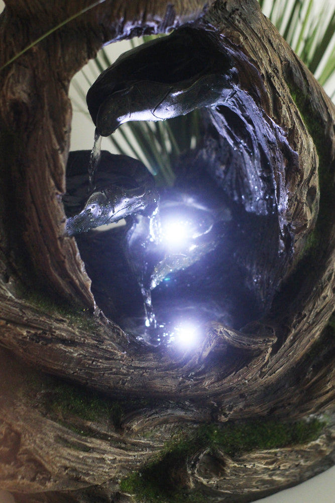 Springbrunnen Frosch mit LED Beleuchtung