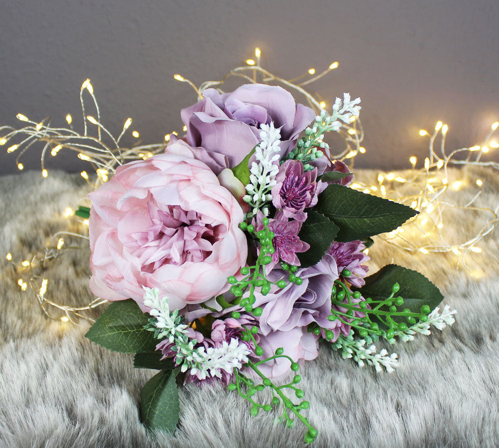 Künstlicher Blumenstrauß Brautstrauß Bouquet Blumenarrangement – arnusa