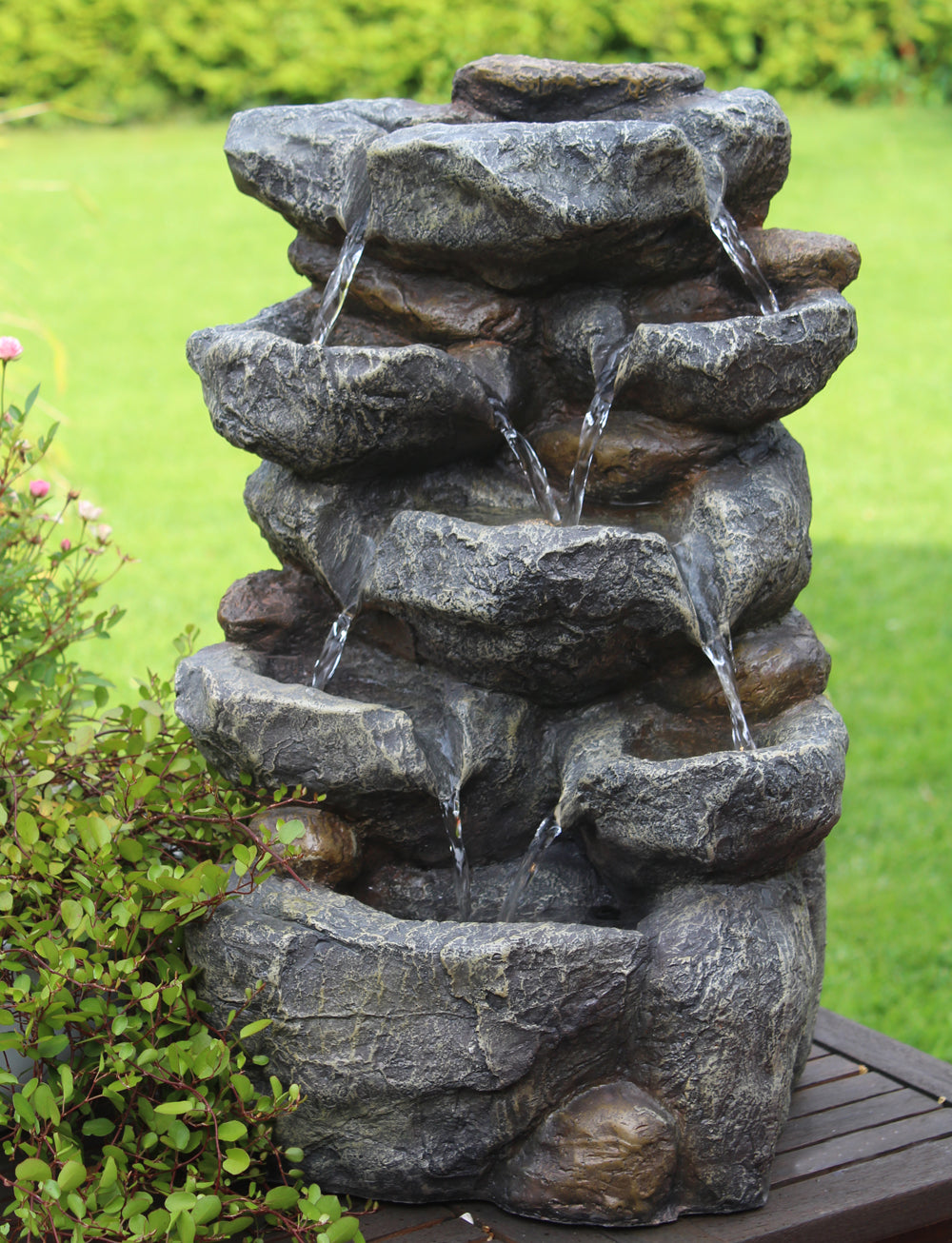 Springbrunnen Victoria BK802 Zimmerbrunnen Gartenbrunnen In und Outdoor mit Beleuchtung