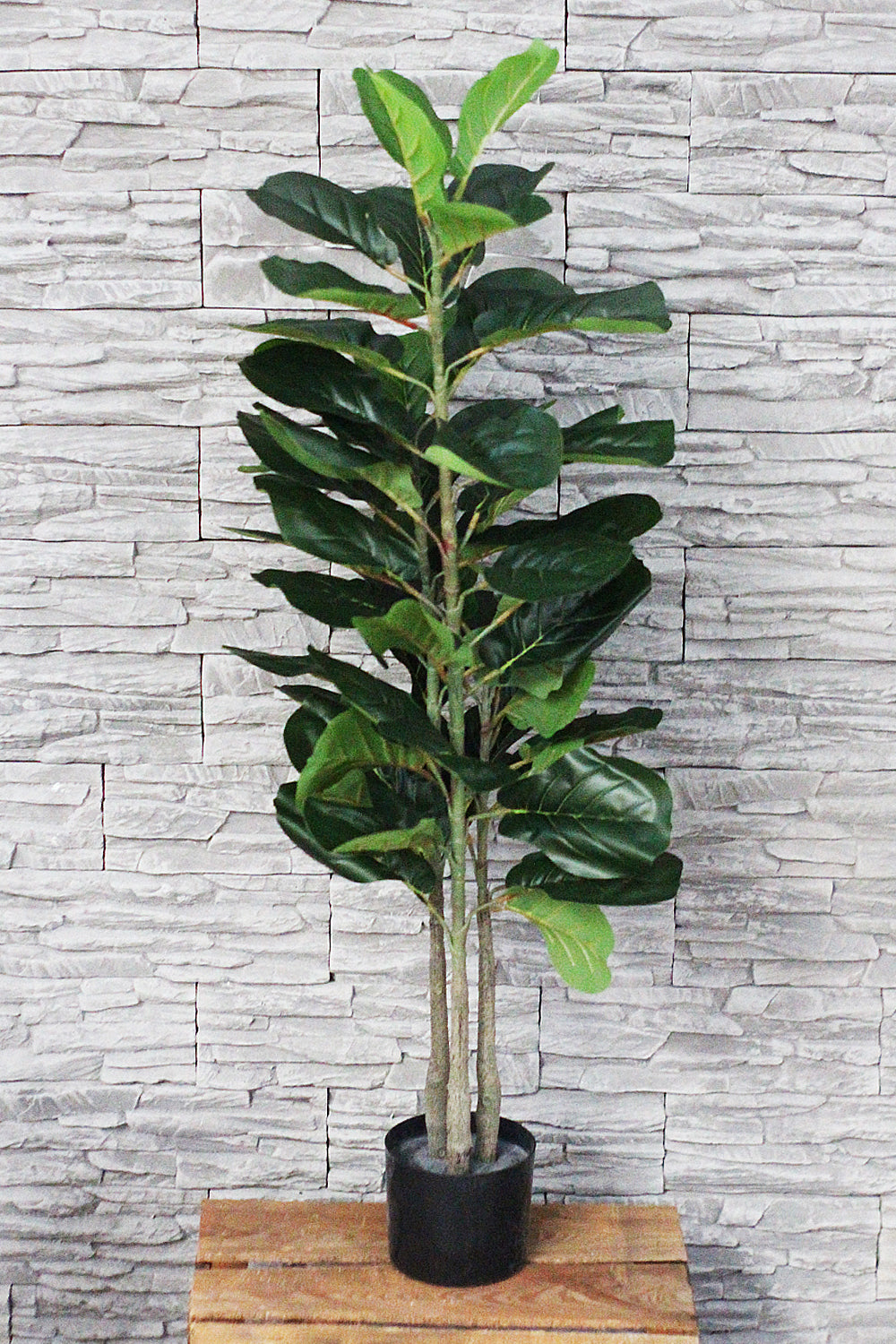 ficus künstlich Künstliche Pflanze 115 cm Ficus Lyrata Kunstpflanze – arnusa