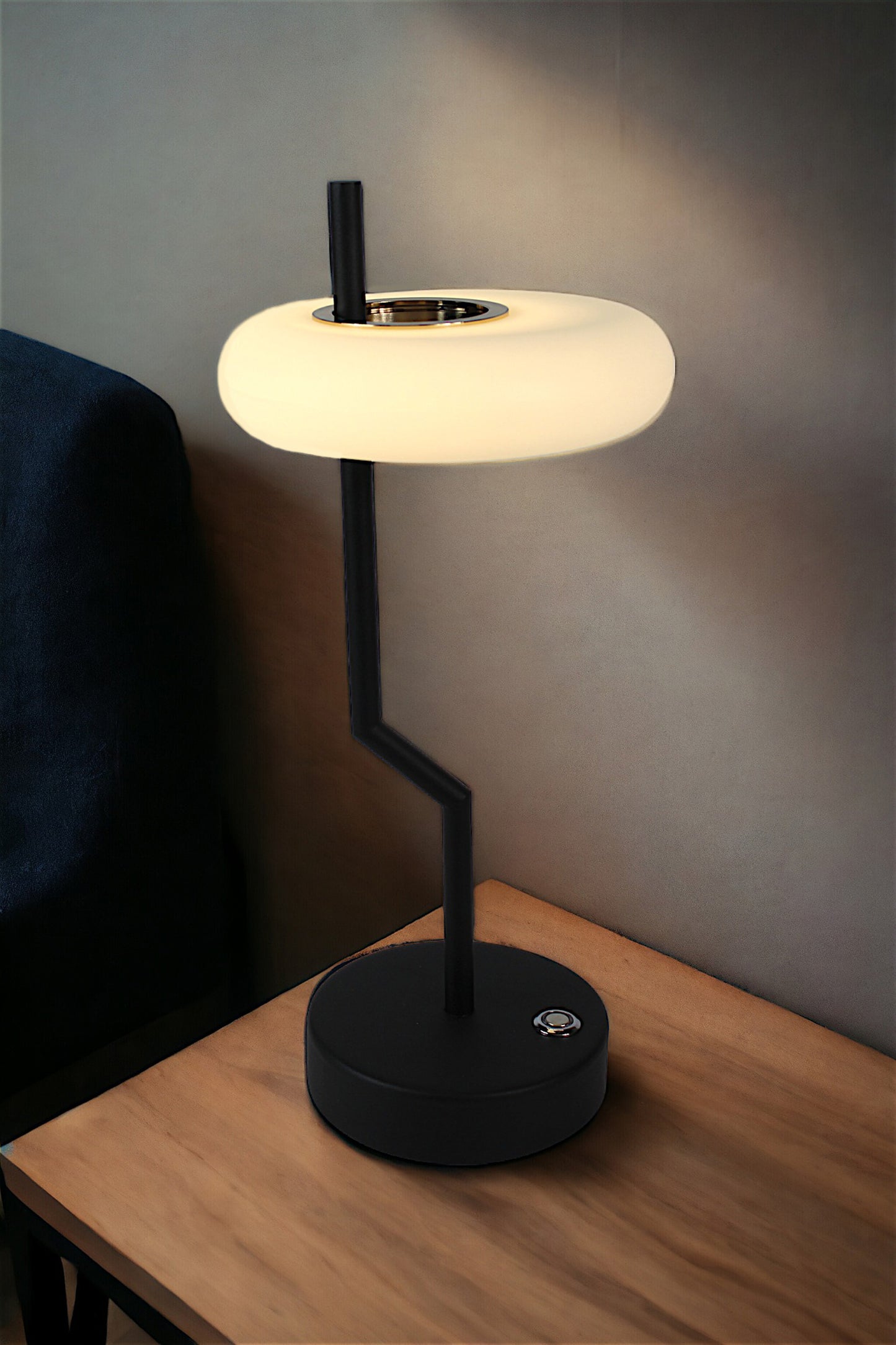Design Akku Tischlampe dimmbar warmweiß 35,5 cm Touch Akku Lampe