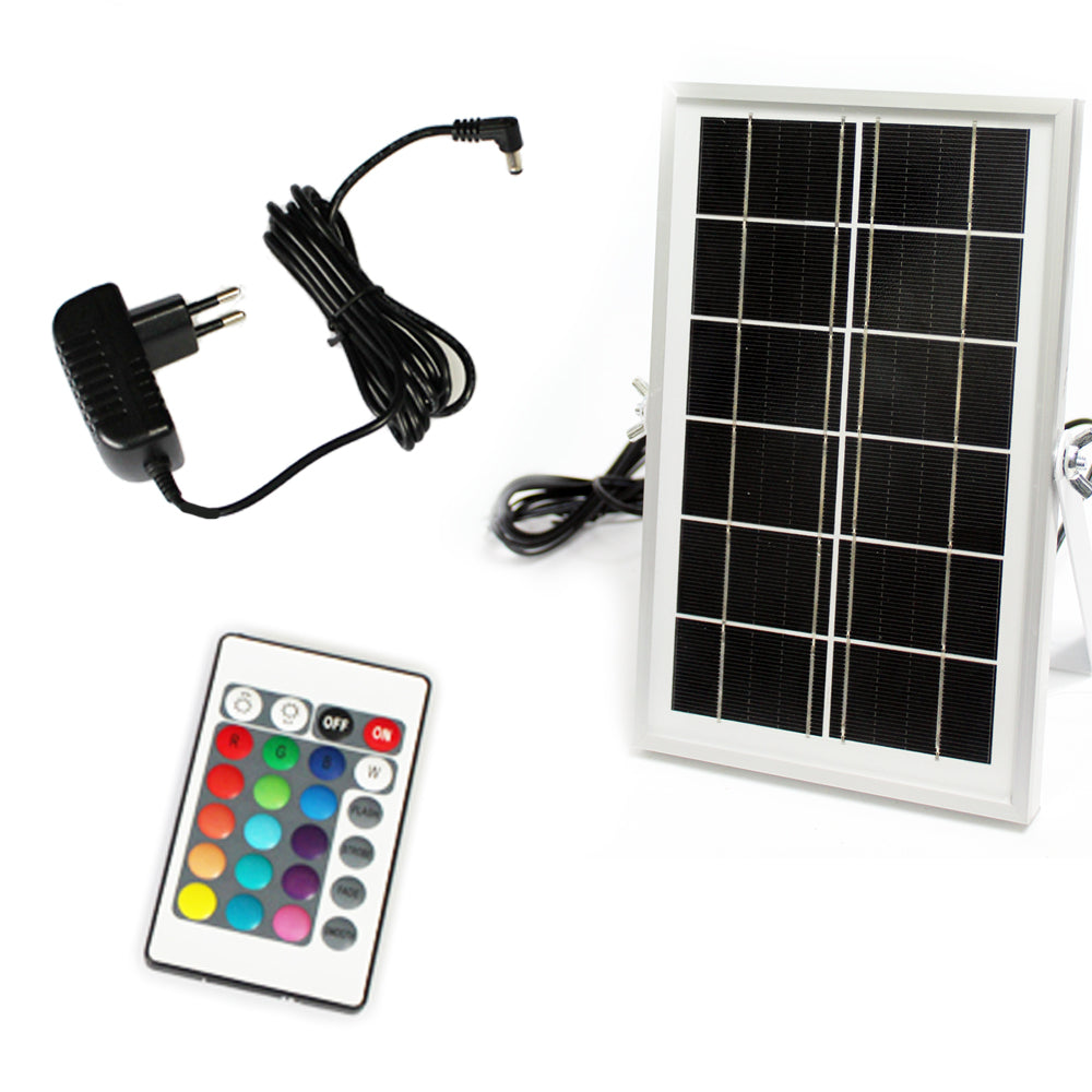 Solar Blumenkübel 50x30 cm LED RGB Blumentopf modern eckig Pflanzkübel