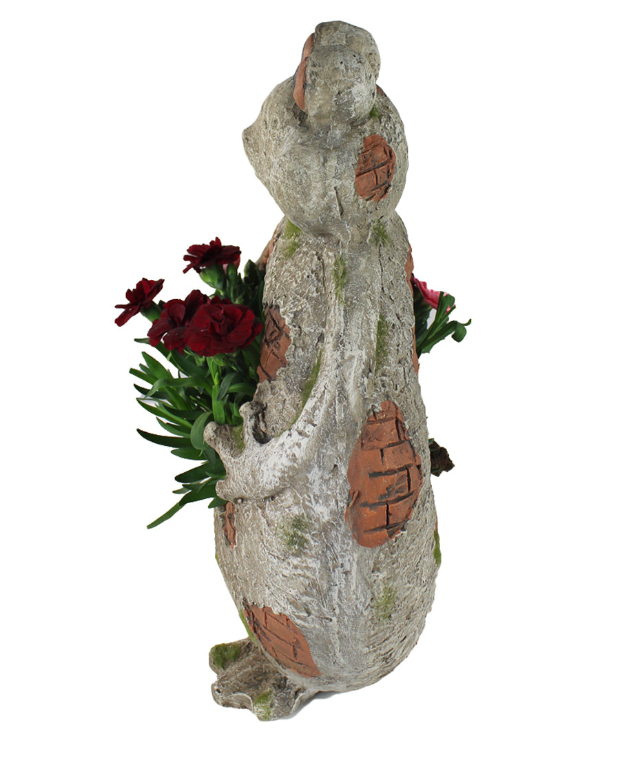 Blumentopf Frosch mit Pflanztopf Dekorativer Blumenkübel