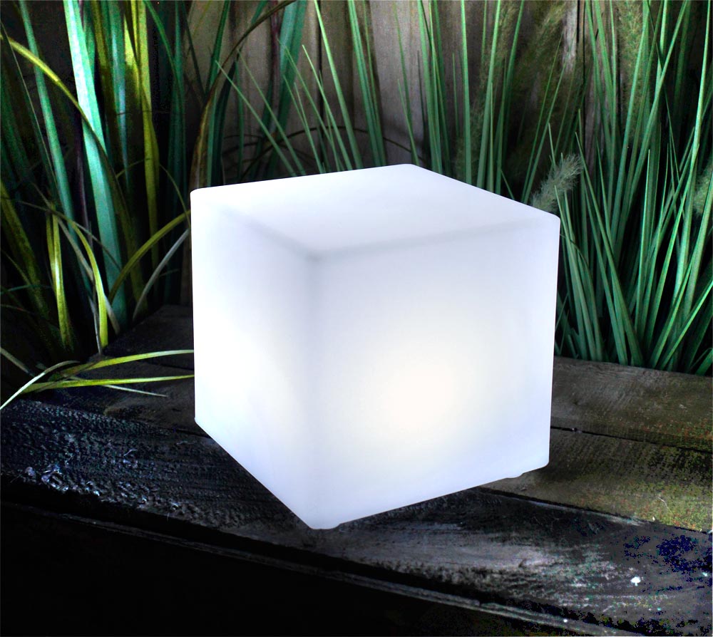 Design Lampe PL203 mit Akku Funktion RGB Würfel 15x15 – arnusa