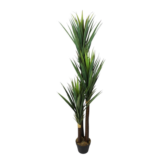 Künstliche Yucca Palme 150 cm 153 Blätter Kunstpalme Kunstpflanze