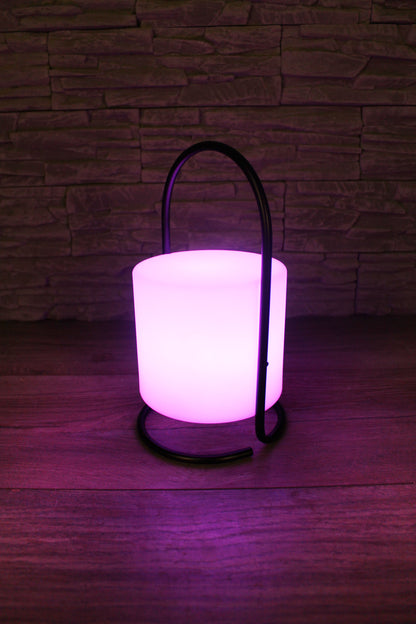 LED Akku Tischlampe mit Fernbedienung Farbwechsel kabellos Dekoleuchte USB