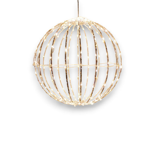 LED Leuchtkugel 30 cm faltbar Weihnachtsbeleuchtung LED Ball 200 LED