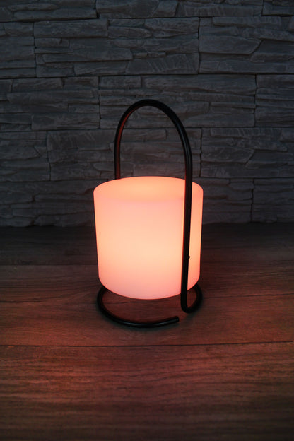 LED Akku Tischlampe mit Fernbedienung Farbwechsel kabellos Dekoleuchte USB