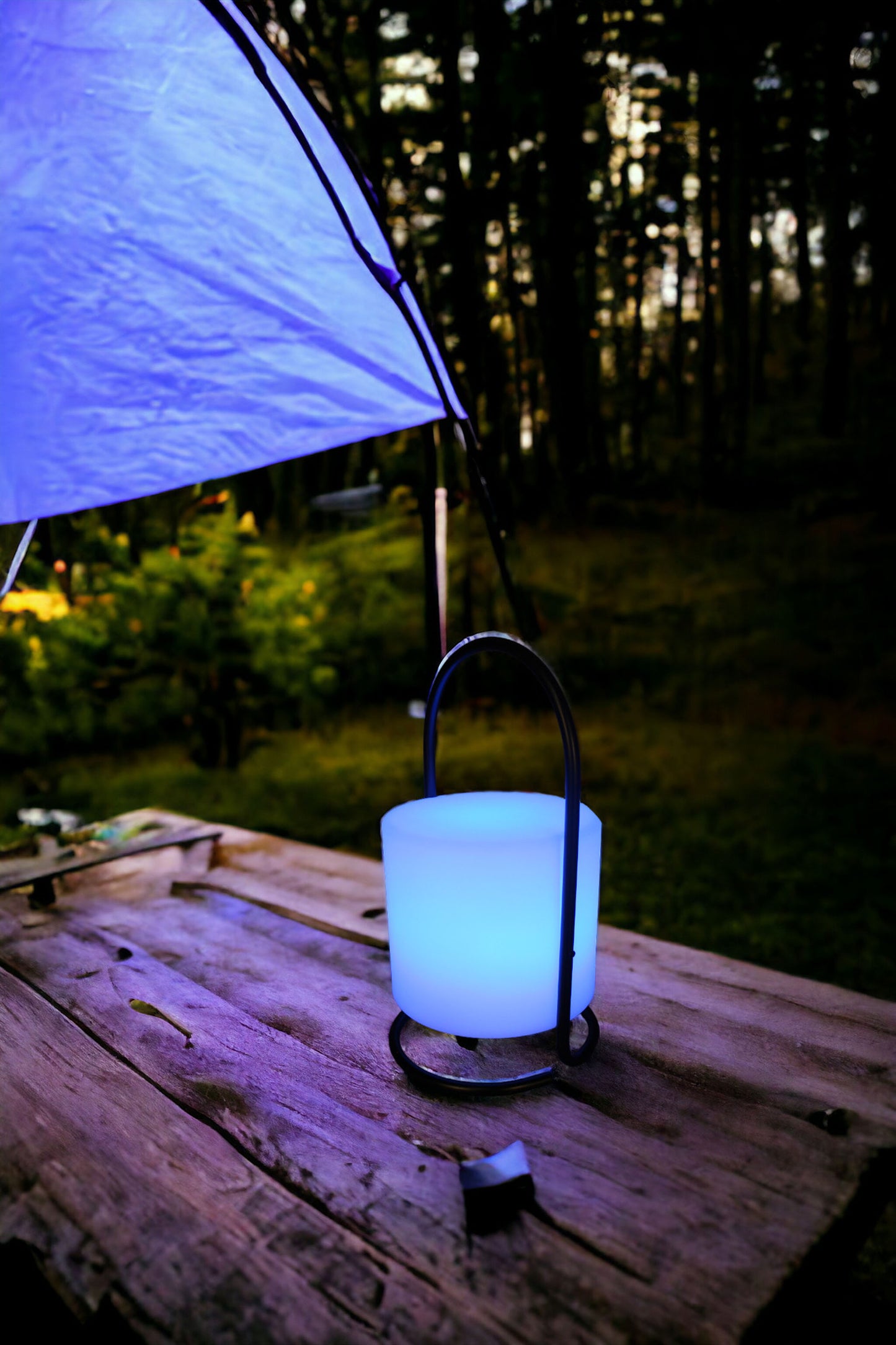 LED Akku Tischlampe mit Fernbedienung Farbwechsel kabellos Dekoleuchte USB