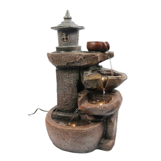 Springbrunnen BK851 Wasserfall mit Beleuchtung Gartenbrunnen Zimmerbrunnen