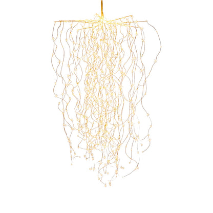 LED Sternenschauer 720 LED Lichterbündel zum Aufhängen warmweiß