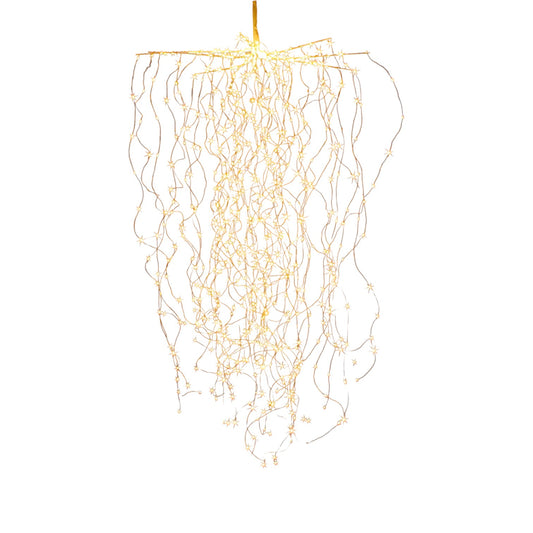 LED Sternenschauer 720 LED Lichterbündel zum Aufhängen warmweiß