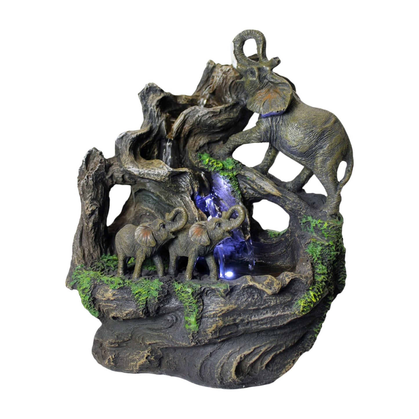 Zimmerbrunnen Elefant mit LED Beleuchtung