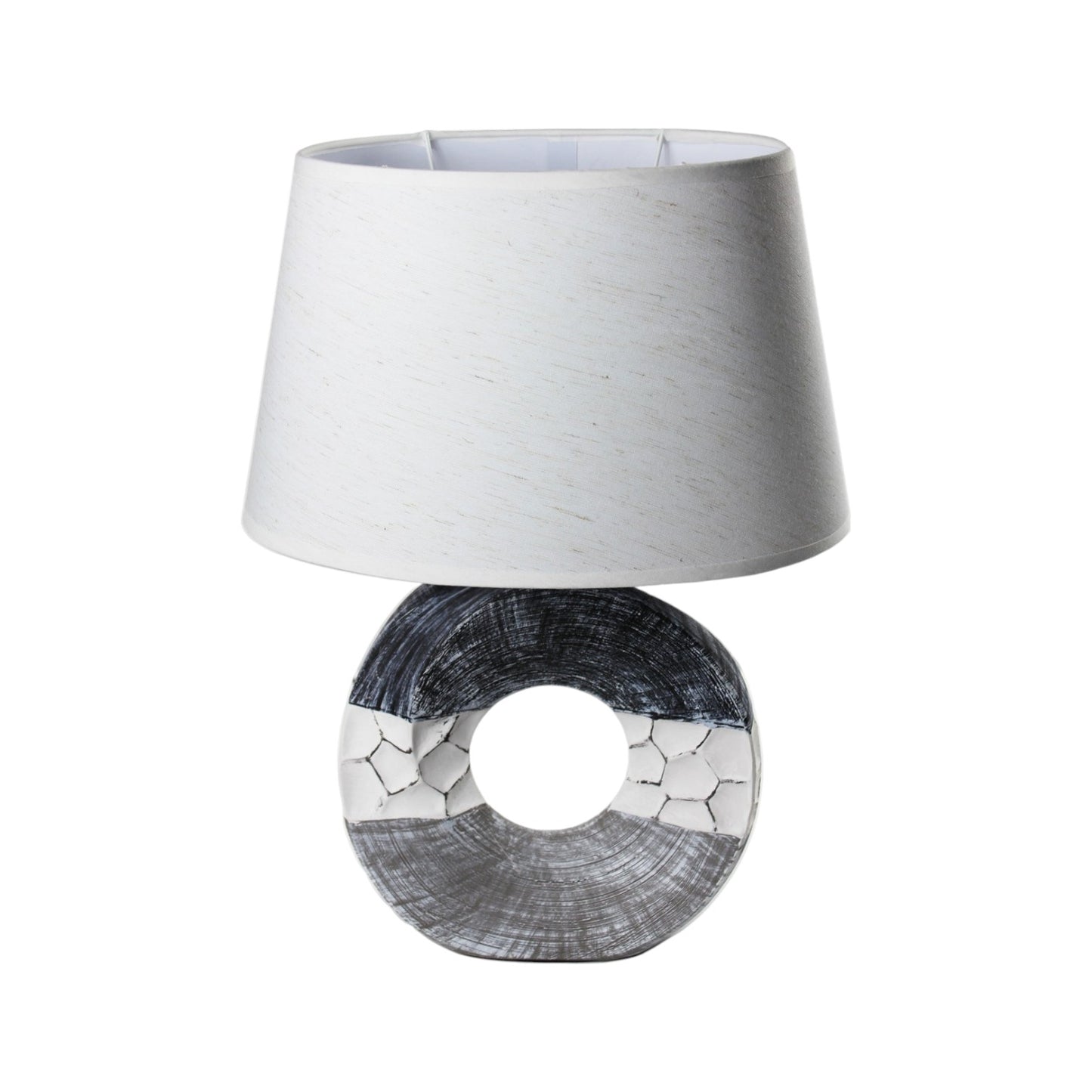 Tischleuchte Keramik 42,5 cm maritim Nachttischlampe