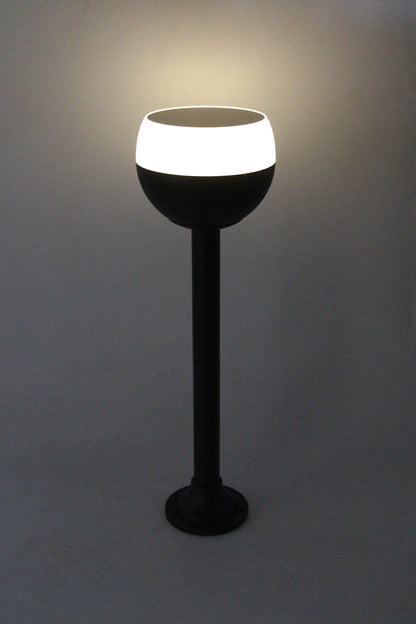 Moderne Solar Gartenlampe 60 cm Solarleuchte Kaltweiß Warmweiß Pollerleuchte Wegeleuchte