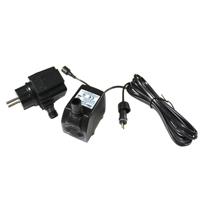 Springbrunnen Gartenbrunnen Zimmerbrunnen mit LED Beleuchtung 99,5cm mit Glasplatte Bronze-Steinoptik