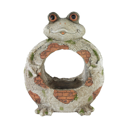 Blumentopf Frosch mit Pflanztopf Dekorativer Blumenkübel