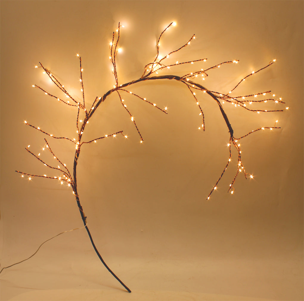 LED Leuchtzweig 120 cm 160 LED warmweiß Lichterzweig Innen und Außen