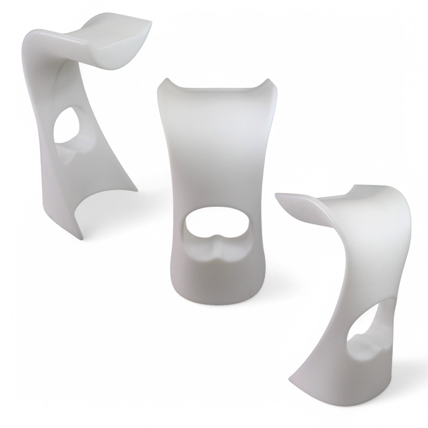 Moderner Barhocker mit LED Beleuchtung Akku kabellos Farbwechsel Barstuhl Bar Möbel 78cm