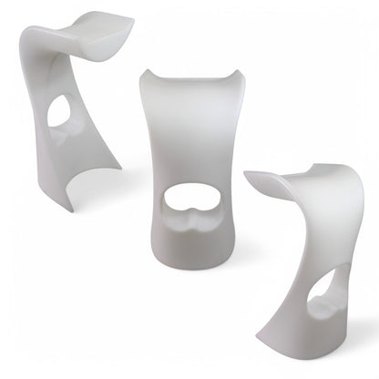Moderner Barhocker mit LED Beleuchtung Akku kabellos Farbwechsel Barstuhl Bar Möbel 78cm
