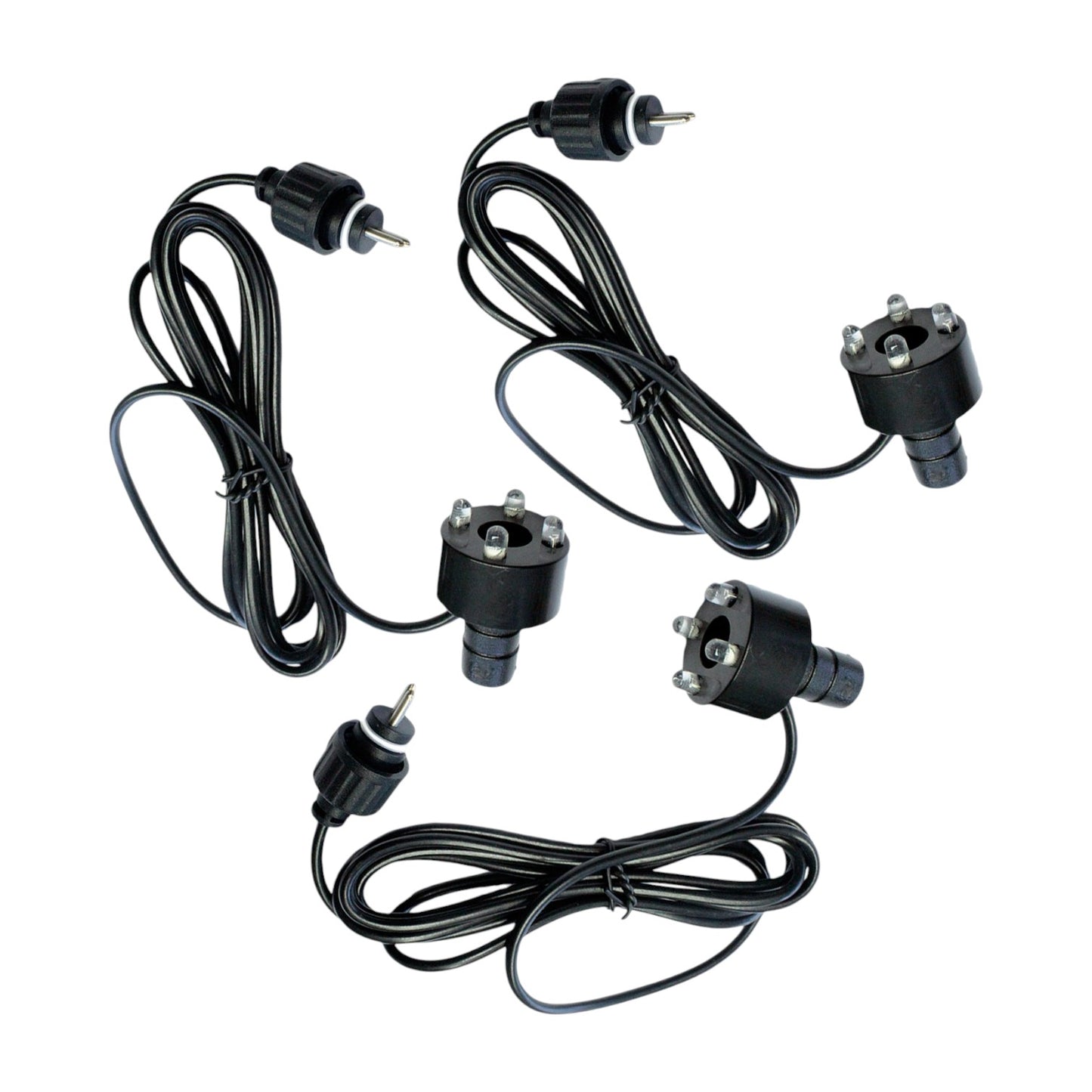 Springbrunnenbeleuchtung 3er Set Einzelspot