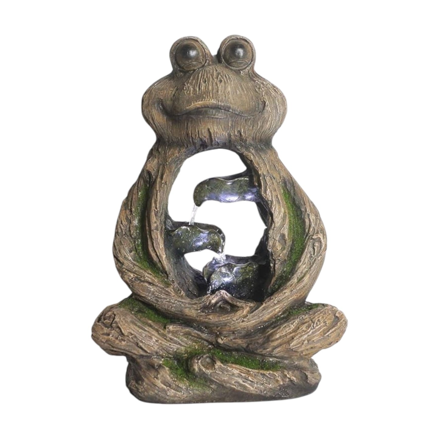 Springbrunnen Frosch mit LED Beleuchtung