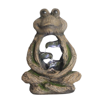 Springbrunnen Frosch mit LED Beleuchtung