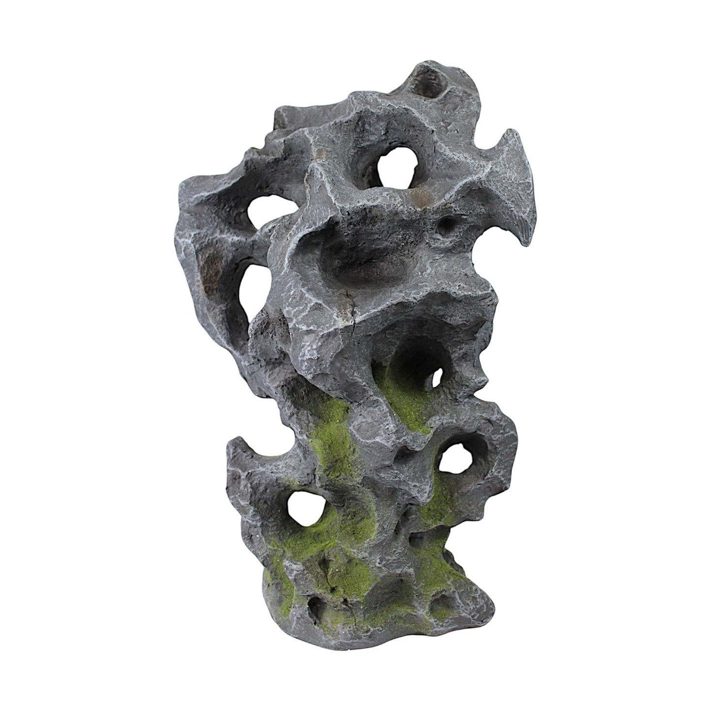Künstlicher Gartenfelsen in Ozeanfindling-Optik Deko für Garten & Teich Gartenstein Steinskulptur aus Polyresin