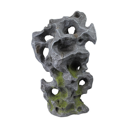 Künstlicher Gartenfelsen in Ozeanfindling-Optik Deko für Garten & Teich Gartenstein Steinskulptur aus Polyresin
