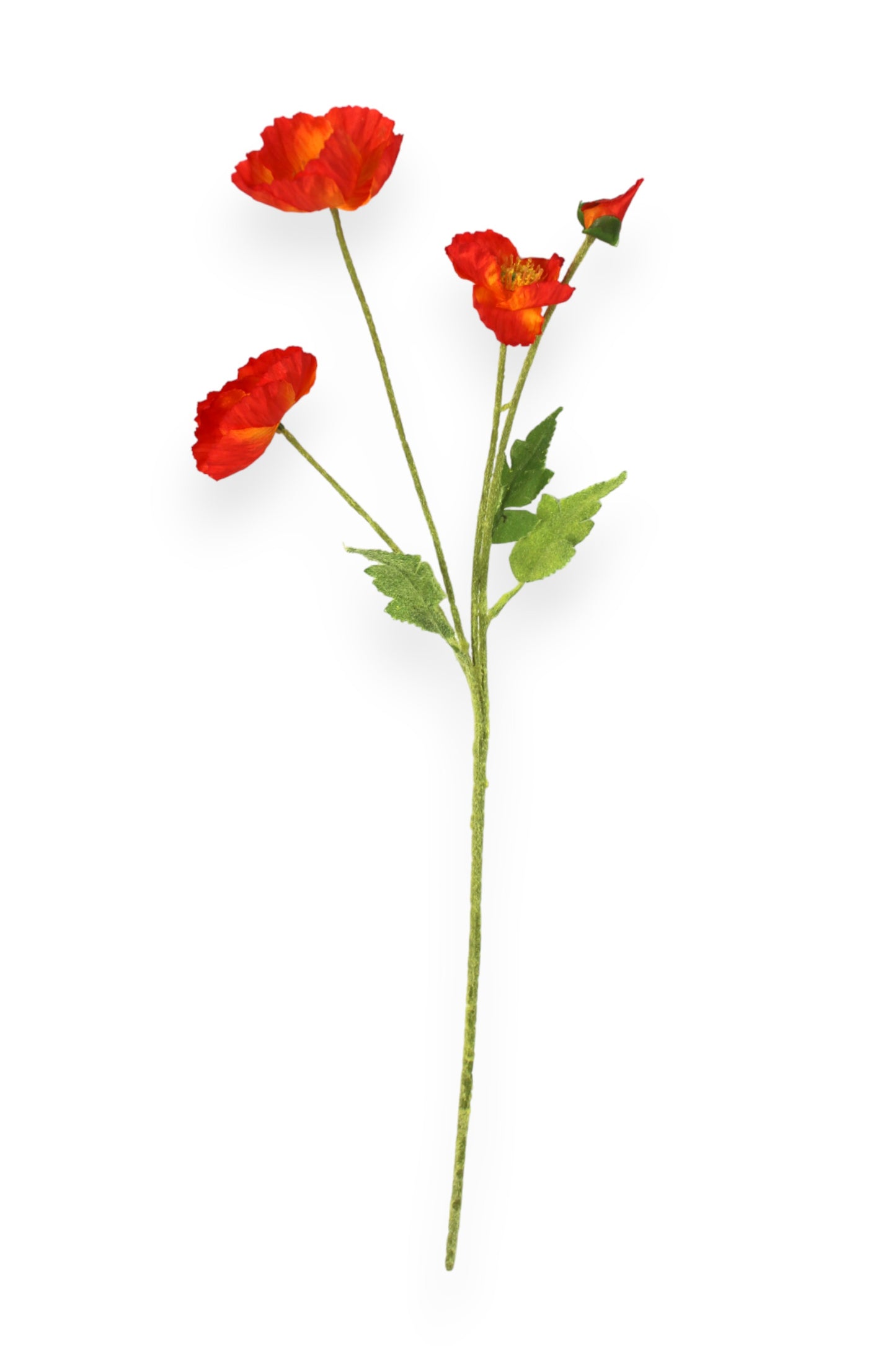 Künstliche Mohnblumen 5er Set mit 20 Blüten Kunstblumen Kunstpflanze