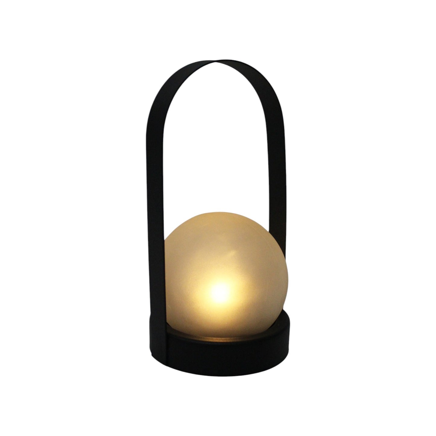 Solarleuchte Tischleuchte mit Glaskugel warmweiß Windlicht Dekoleuchte Solarlampe