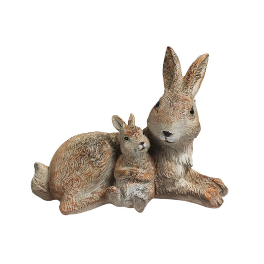 Gartenfigur Kaninchen Familie TF203 21x 15 cm Tierfigur