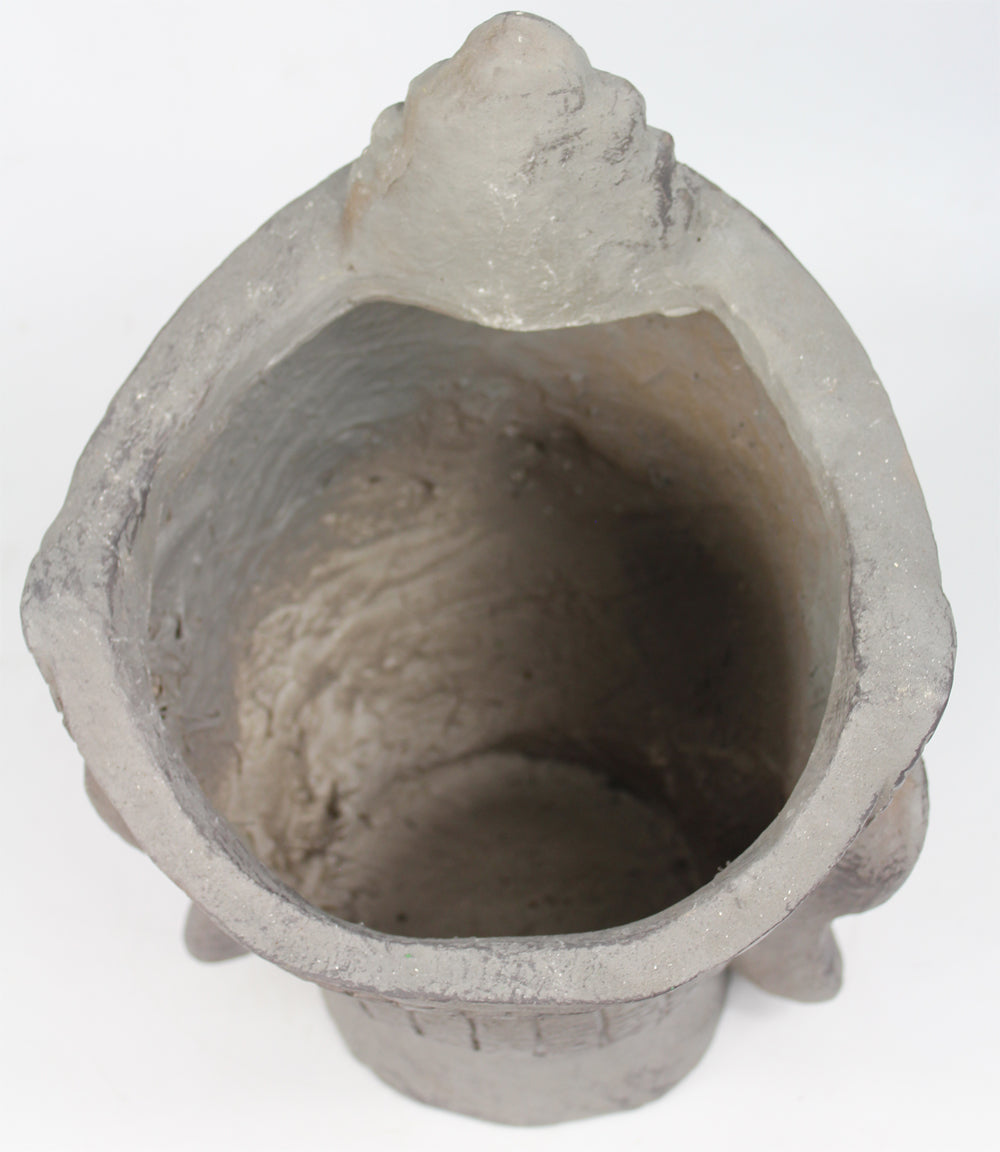Blumentopf Buddha Kopf Pflanztopf Groß Büste Kunststein