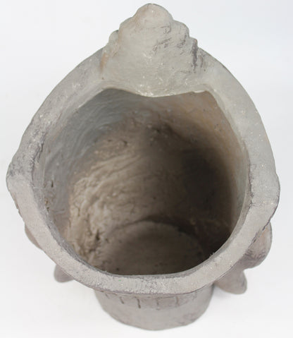 Blumentopf Buddha Kopf Pflanztopf Groß Büste Kunststein
