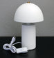 Tischlampe Pilz Keramik Weiß 17x28 cm Nachttischlampe moderne Tischleuche E27