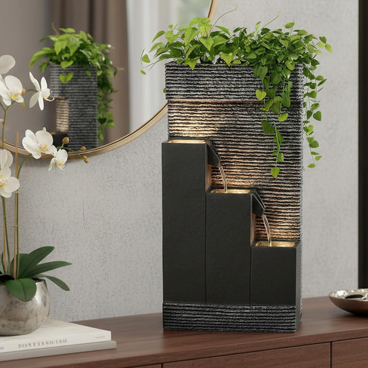 Springbrunnen BK845 mit LED Beleuchtung Gartenbrunnen