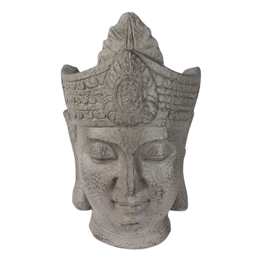 Blumentopf Buddha Kopf Pflanztopf Groß Büste Kunststein