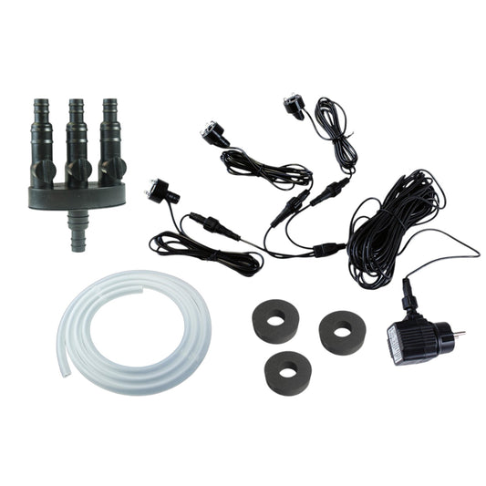 3er Springbrunnenbeleuchtung Komplett Set