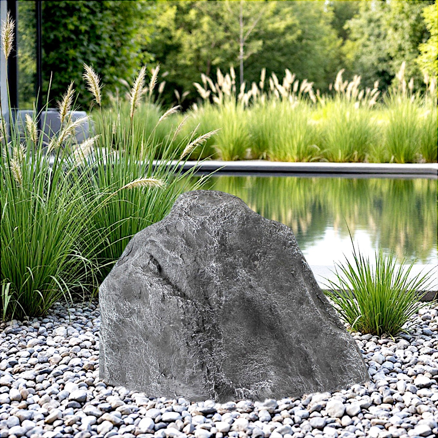 Künstlicher Gartenfelsen Abdeckfelsen Gartenstein Findling Abdeckung Gartendekoration Teichdeko