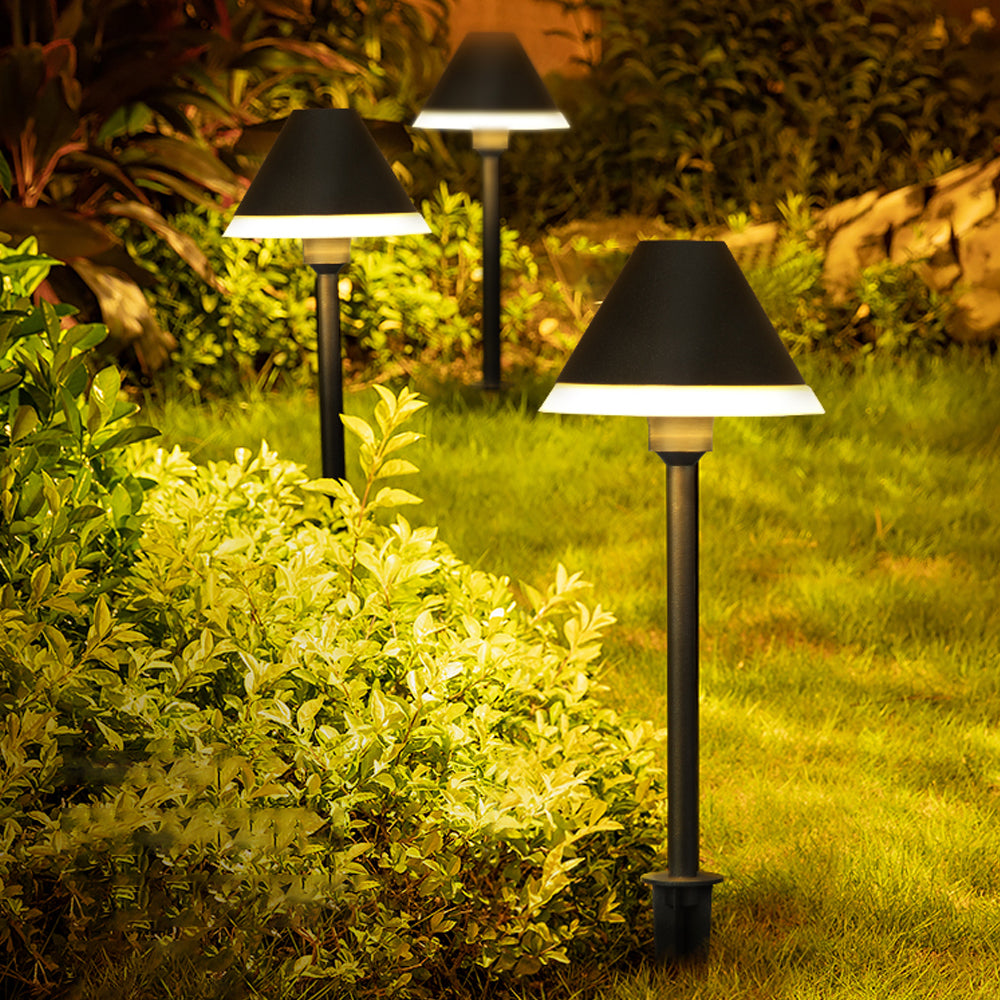 LED Gartenleuchte Außenlampe modern mit Erdspieß warmweiß