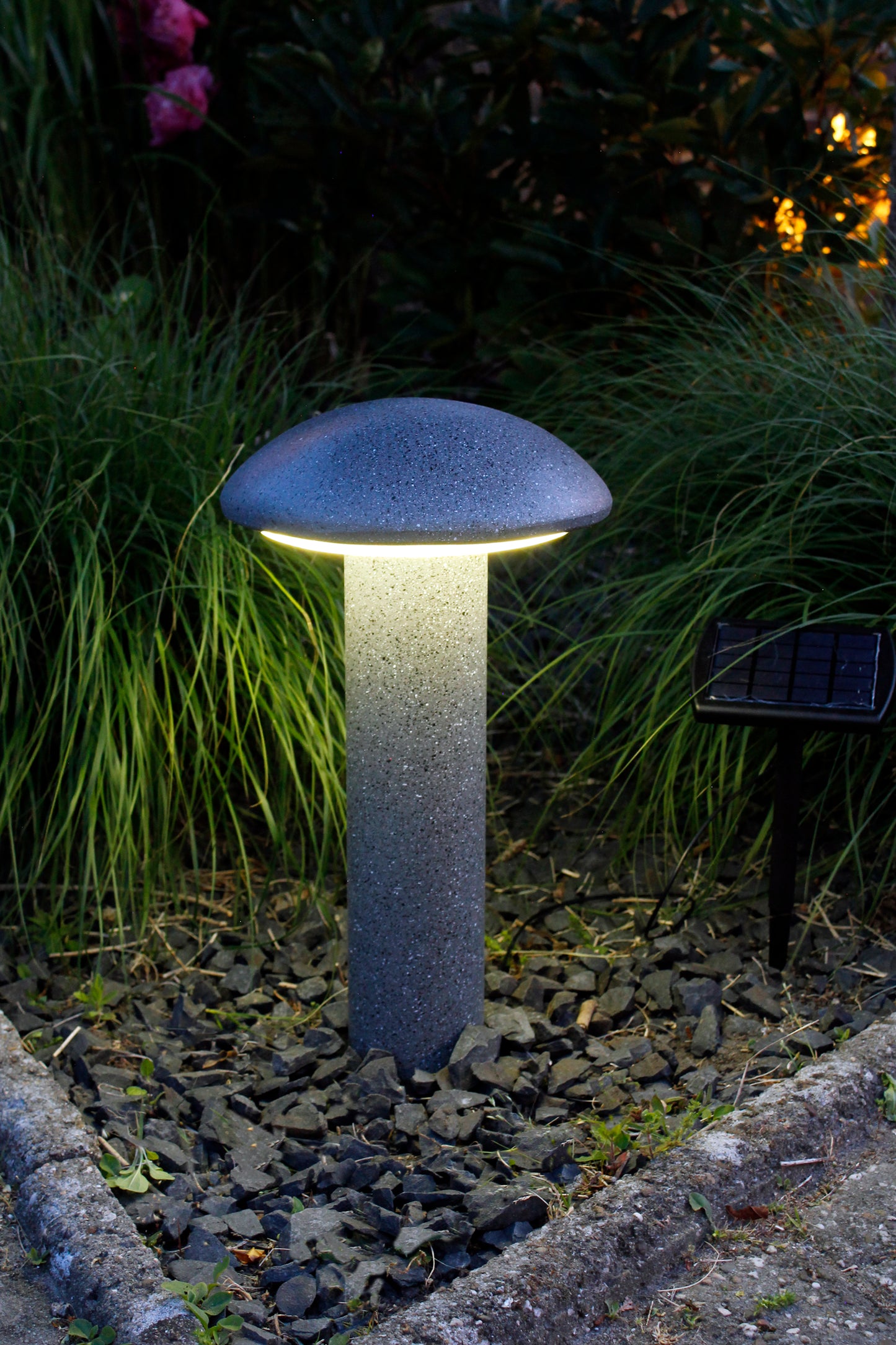 Solarleuchte Pilz Gartenlampe 1200 mAh 45x25 cm Solarlampe Gartenleuchte
