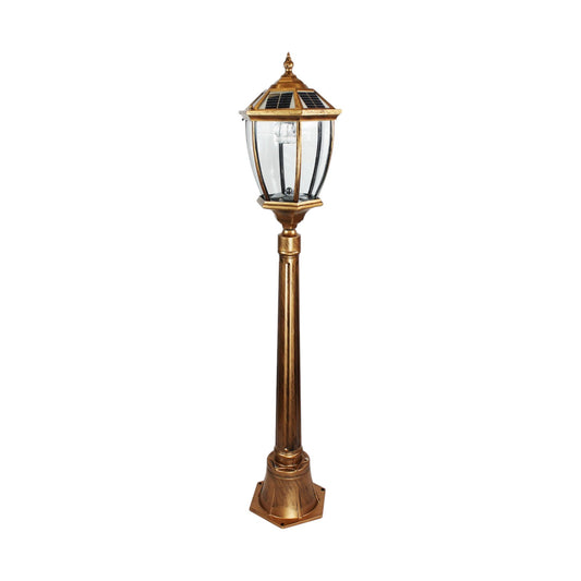 Gartenlaterne Solarbetrieben klassisch 115 cm Solarlampe Außenleuchte Sockelleuchte kabellos Duo Color warmweiß und kaltweiß