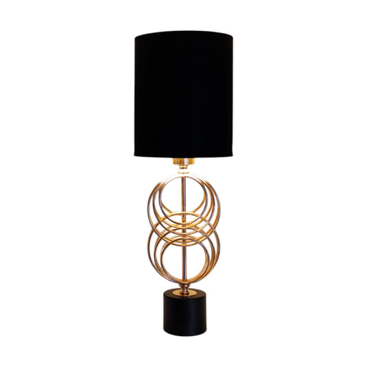 Tischlampe Kupfer farben Designlampe 60cm Tischleuchte