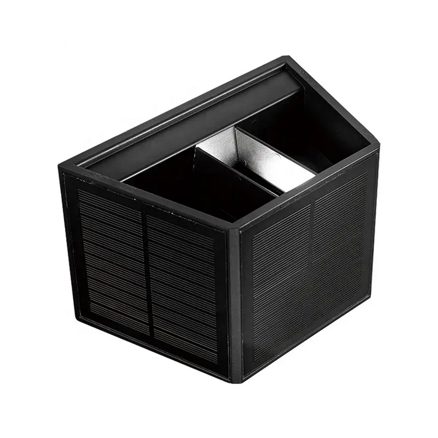 Solarleuchte modern Wandstrahler helle Wandlampe kabellos UP Down Außenleuchte 1300 mAh warmweiß Außenlampe Solarlampe